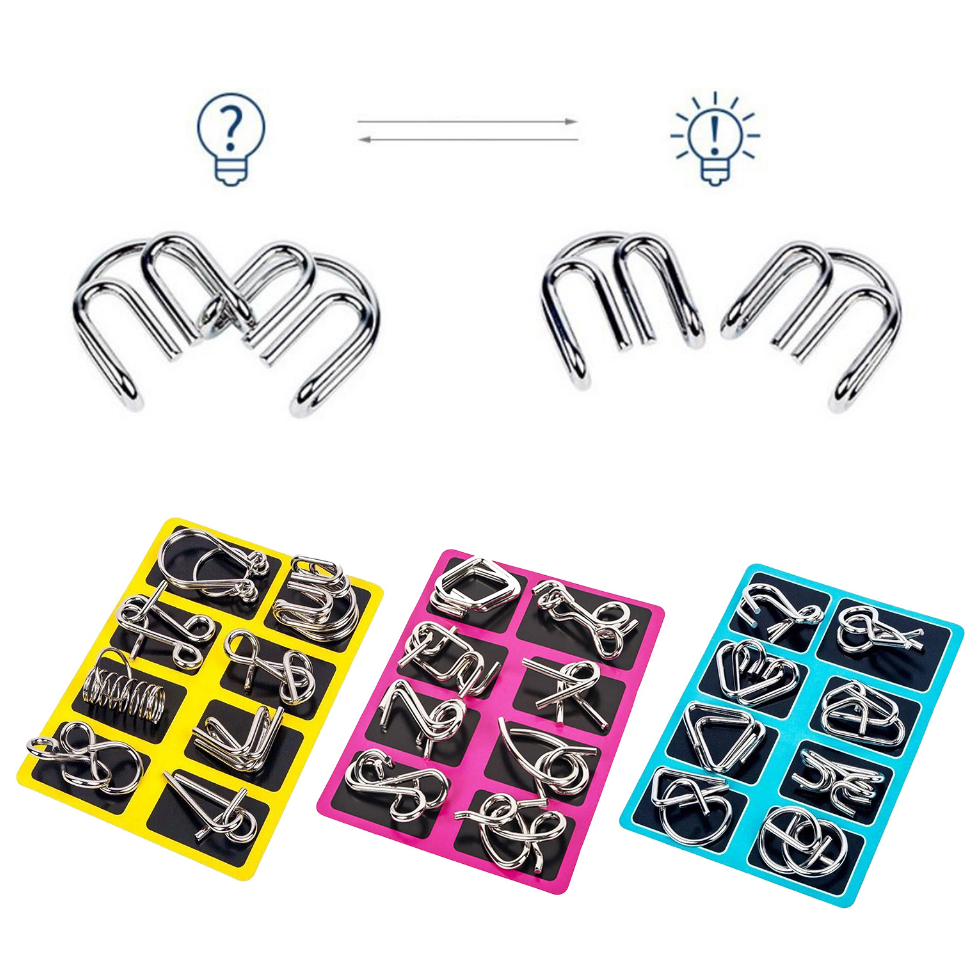 LAHOMIA Đồ Chơi Giáo Dục Cho Bé Tháo Gỡ Rối Dây Kim Loại Phong Cách Trung Hoa Độc Đáo Cho Người Lớn Và Trẻ Em