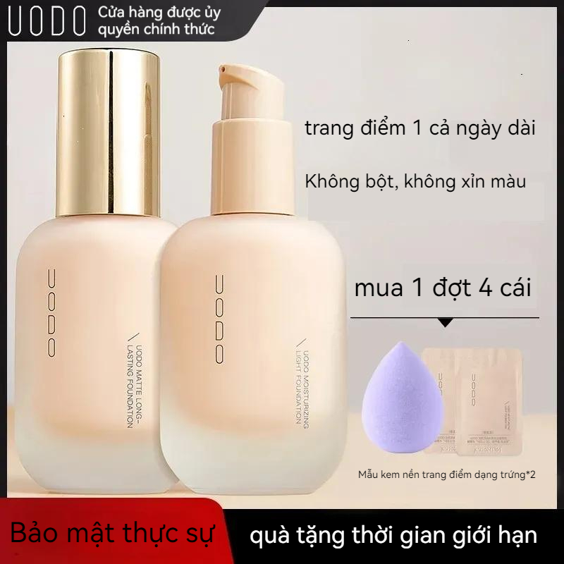 UODO Kem Nền Dạng Lỏng Che Khuyết Điểm Kiểm Soát Dầu Dưỡng Ẩm Lâu Trôi Chống Dính Phù Hợp Cho Da Khô Và Kiềm