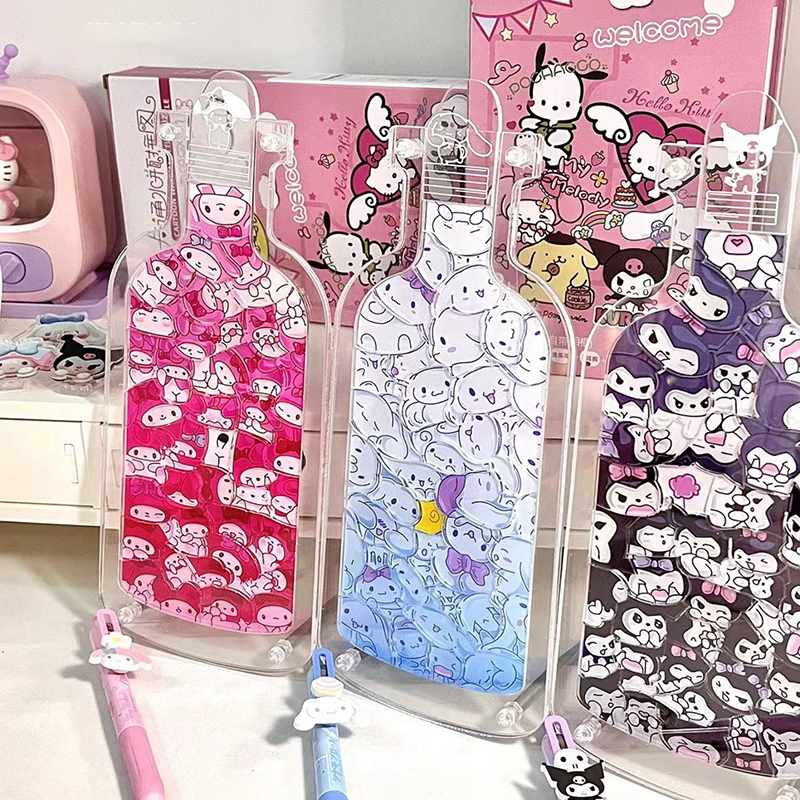 Đồ Chơi Xếp Hình DIY Thú Cưng Trong Chai Sanrio Bằng Acrylic Để Bàn Trang Trí Sinh Nhật Tốt Nhất