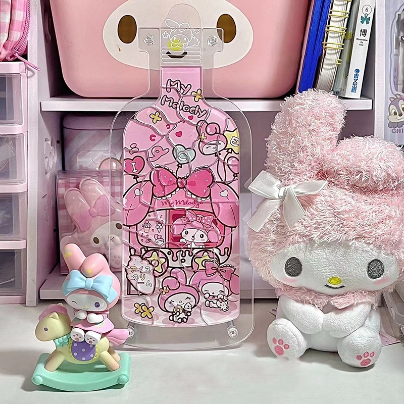 Đồ Chơi Xếp Hình DIY Thú Cưng Trong Chai Sanrio Bằng Acrylic Để Bàn Trang Trí Sinh Nhật Tốt Nhất