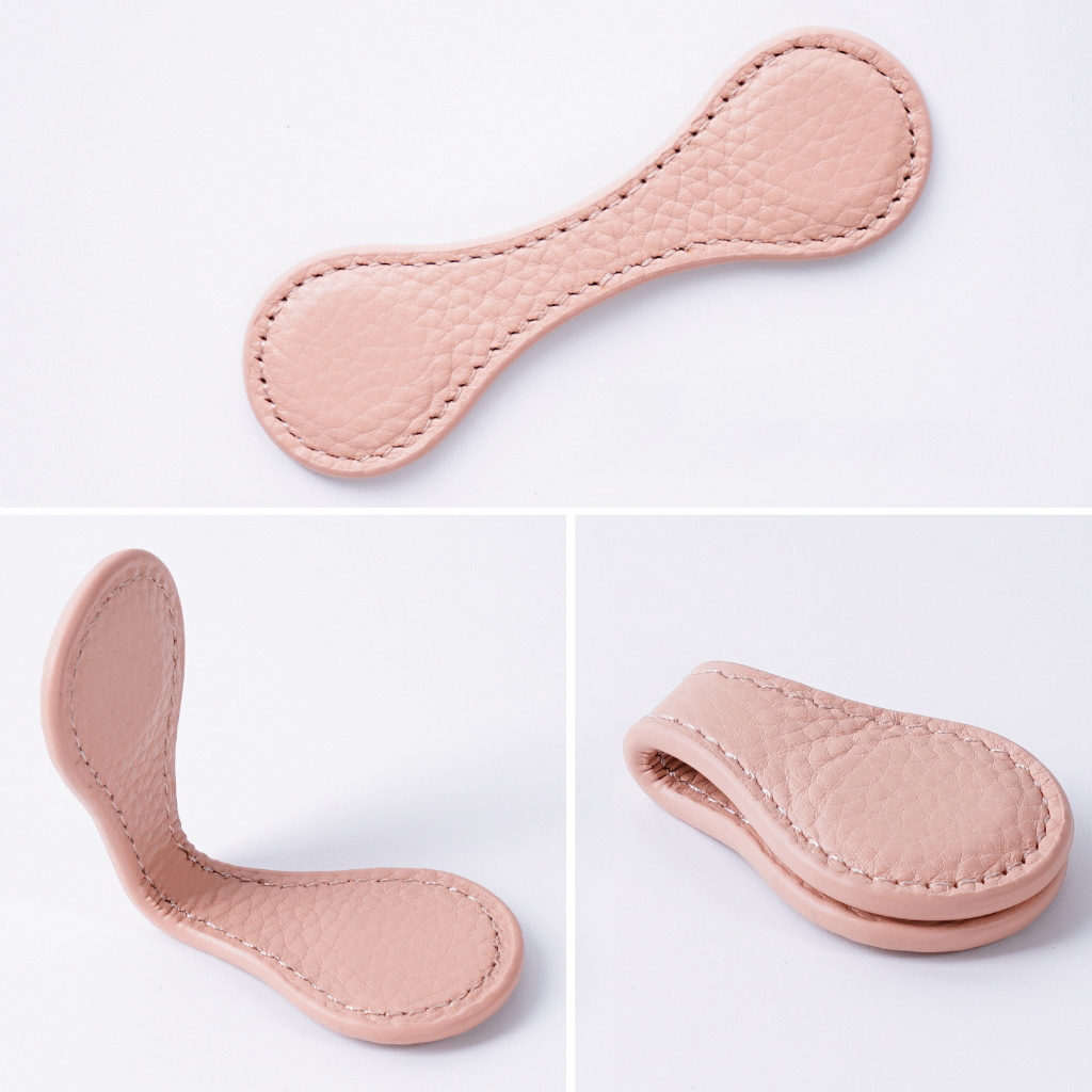 Kẹp Đánh Dấu Trang Sách Hai Mặt Từ Tính Bằng Da Bò Handmade Sáng Tạo