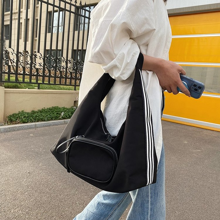 Túi Xách Dáng Vuông Nhỏ Vải Ni Lông Thiết Kế Đơn Giản Thời Trang Cao Cấp
