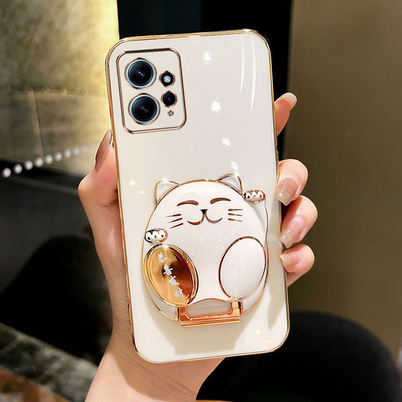 Ốp lưng mèo may mắn 3d Redmi Note 12 Redmi Note 12 Pro 5G / Note 10 Pro / Note 10S Redmi Note 10 / Note 9 Pro / Redmi Note 11 / Note 11S / Note 11 Pro Điện thoại silicon linh hoạt Trường hợp
