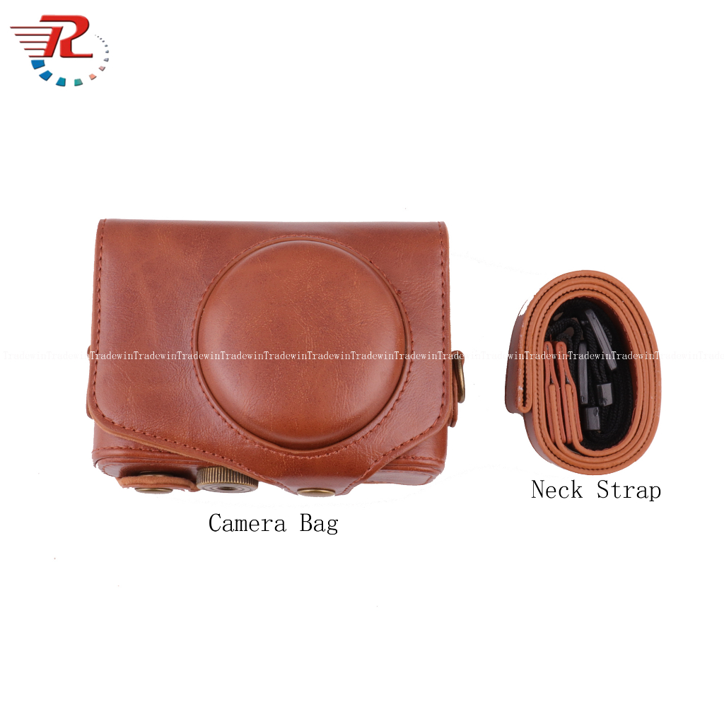 Túi Da Pu Đựng Máy Ảnh Canon SX730 Canon SX730 Kèm Dây Đeo Vai