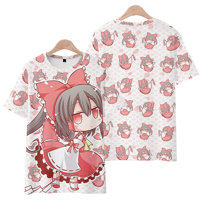 Áo Thun In Hình Hakurei Reimu Anime Touhou Project Hakurei Reimu Cho Người Lớn Và
