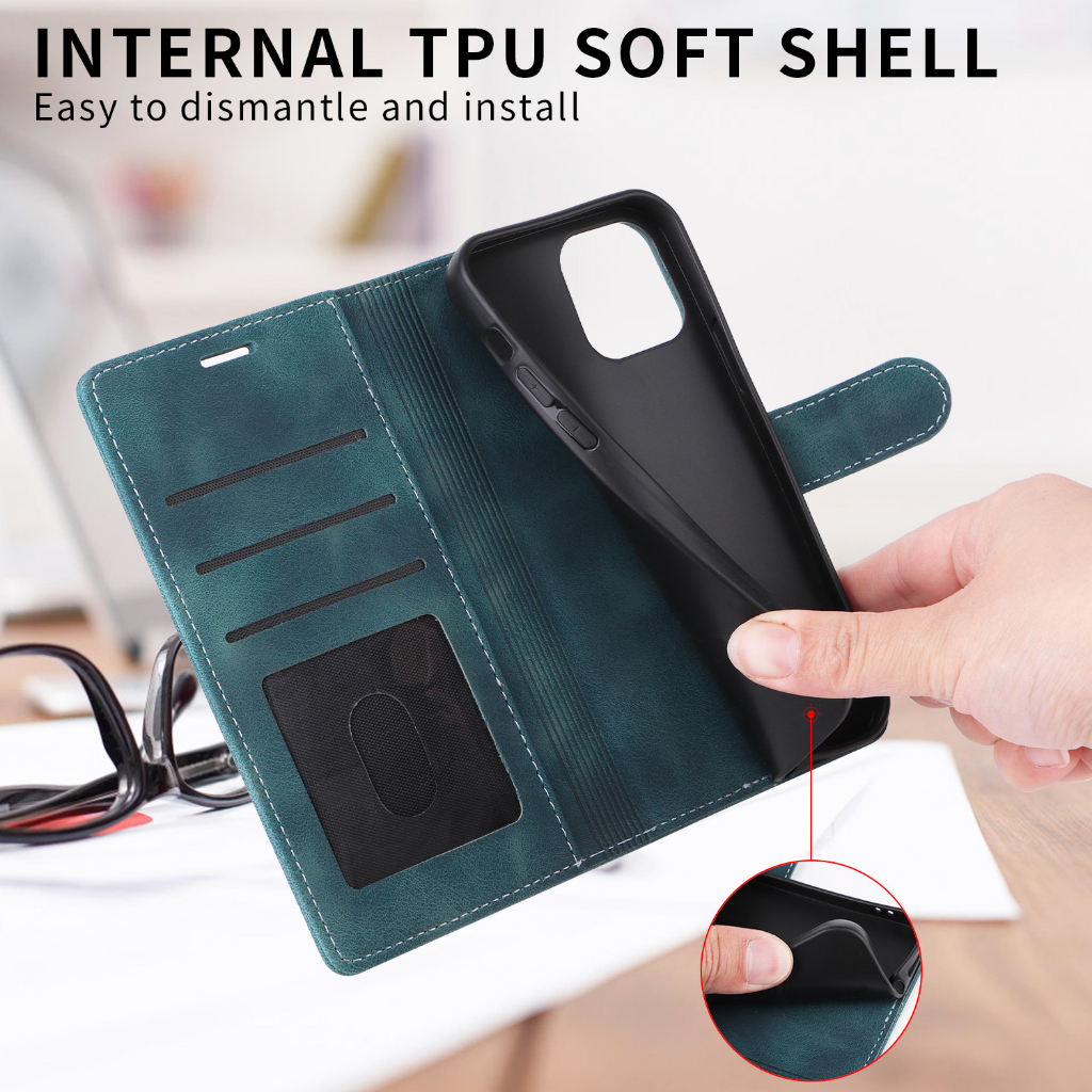 Ốp điện thoại ví nắp gập thích hợp cho iPhone 13 pro 12 11 pro max 11 12 13 mini 11 pro 12 pro max 13 pro max
