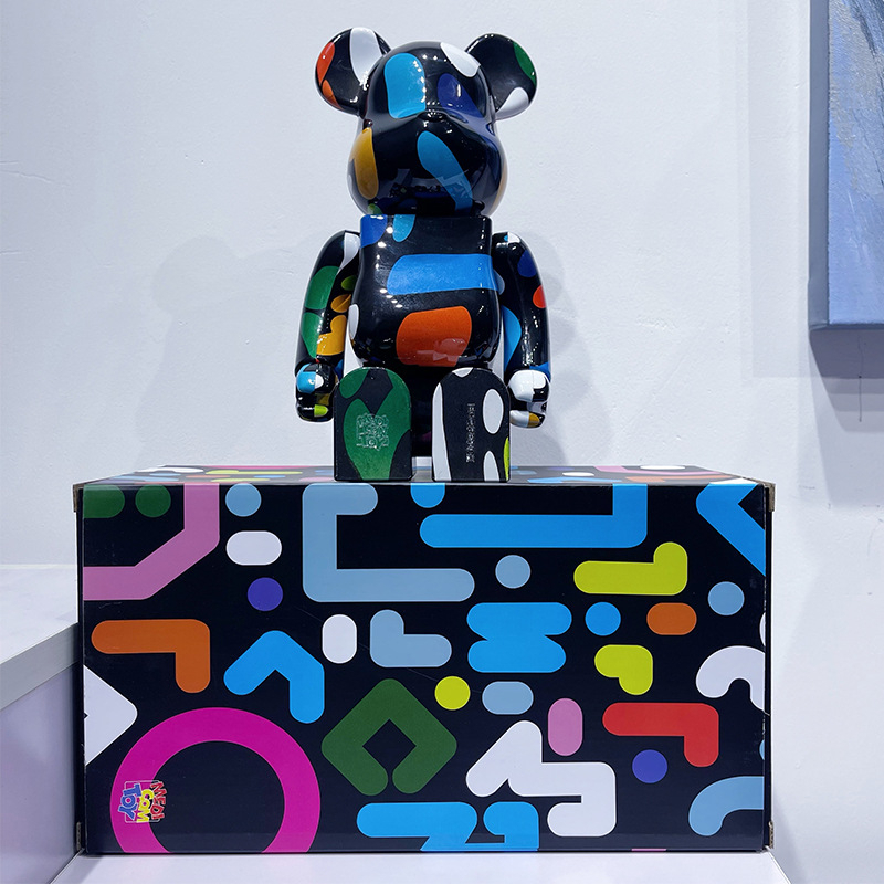 Mô Hình Nhân Vật Bearbrick Hoạt Hình The Great Wave off Kanagawa HajimeSorayama 2G 400%