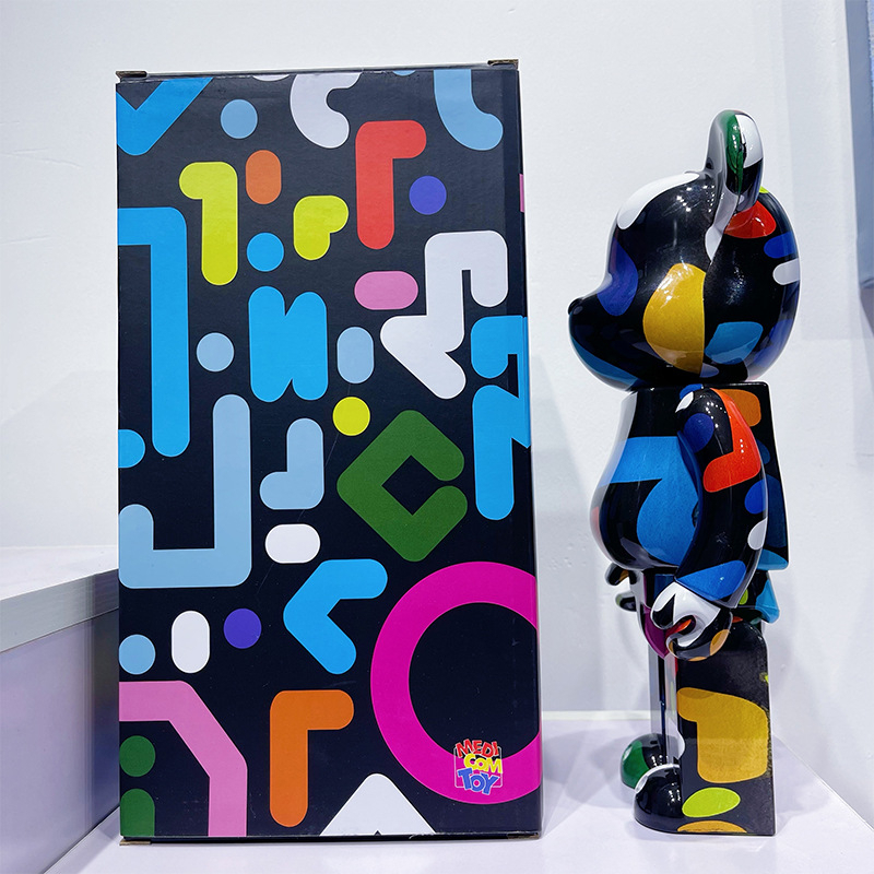 Mô Hình Nhân Vật Bearbrick Hoạt Hình The Great Wave off Kanagawa HajimeSorayama 2G 400%