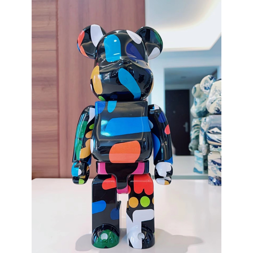 Mô Hình Nhân Vật Bearbrick Hoạt Hình The Great Wave off Kanagawa HajimeSorayama 2G 400%