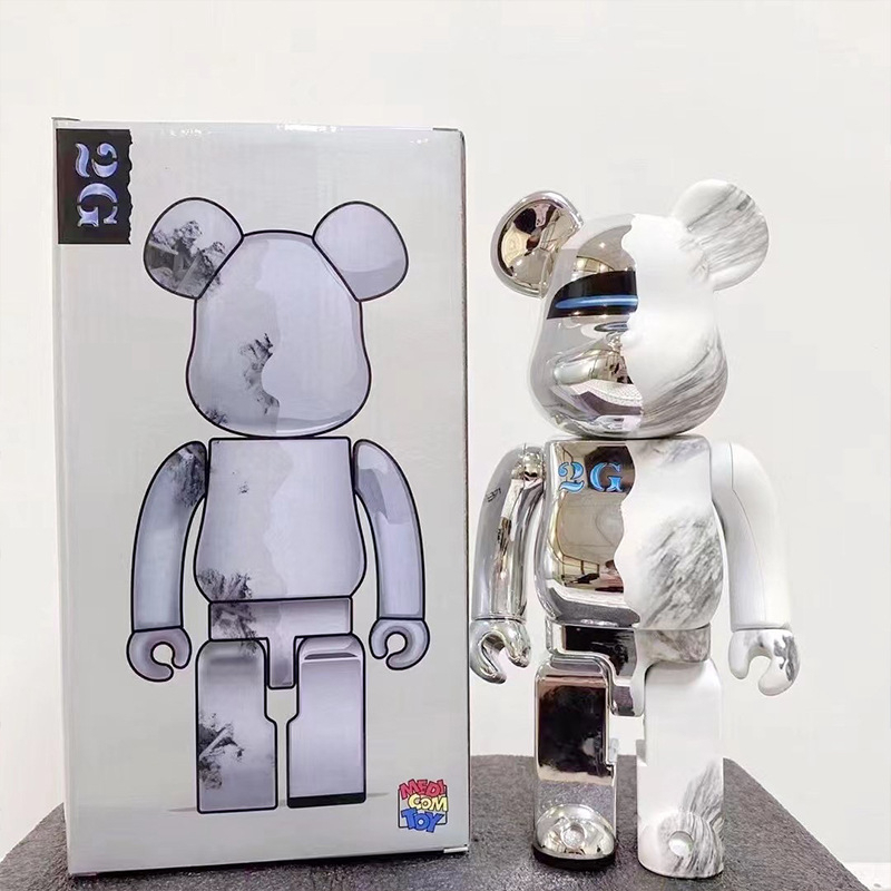 Mô Hình Nhân Vật Bearbrick Hoạt Hình The Great Wave off Kanagawa HajimeSorayama 2G 400%