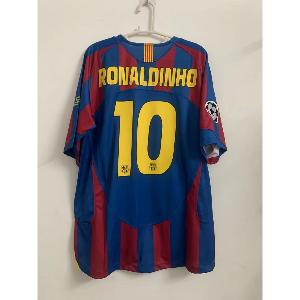 Áo Thun Bóng Đá Số 05-06 Barcelona Phong Cách Vintage