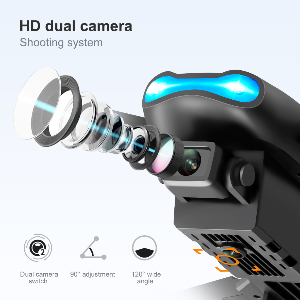 Máy Bay Điều Khiển Từ Xa FLYRC New E88 Pro K3 Drone 4K Dual HD WIFI FPV LED | BigBuy360 - bigbuy360.vn