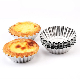 Set 10 Khuôn Giấy Bạc Làm Bánh Tart Bằng Lá Nhôm Tiện Dụng