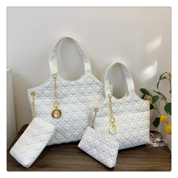 Túi Nữ 2024 Phong Cách ICARE LOGO Lớn TOTE Túi Retro Hình Thoi TOTE Một Vai Nách Túi Mẹ Túi