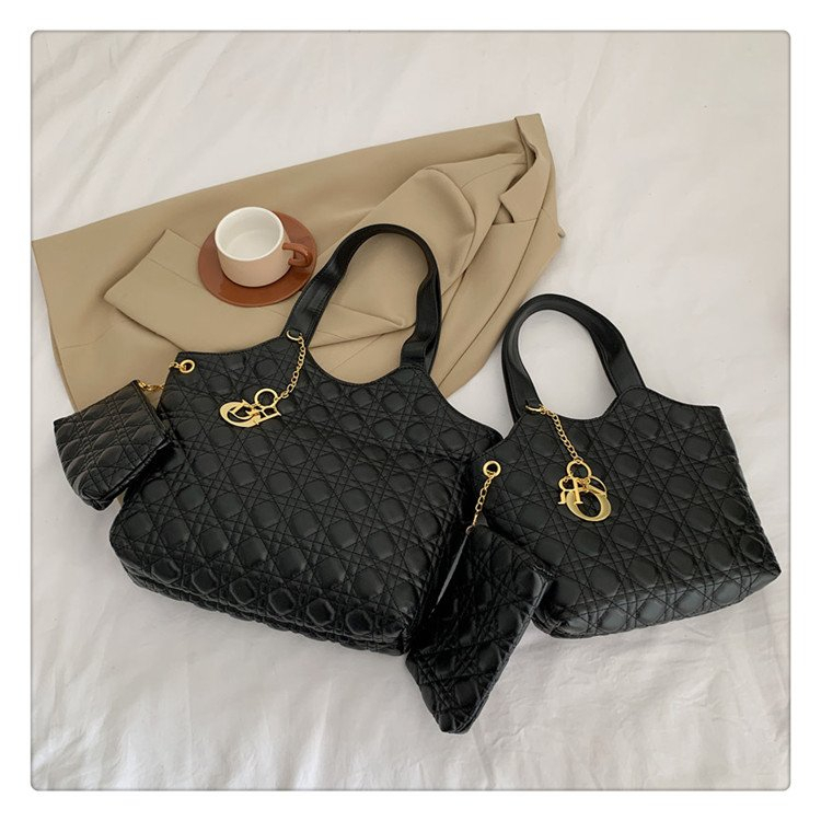 Túi Nữ 2024 Phong Cách ICARE LOGO Lớn TOTE Túi Retro Hình Thoi TOTE Một Vai Nách Túi Mẹ Túi