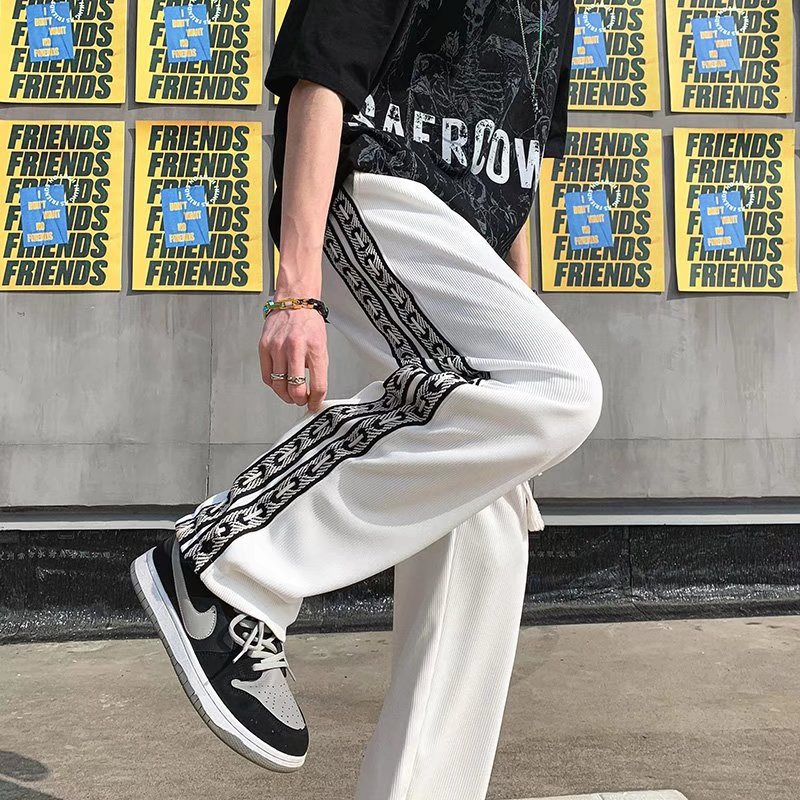 Quần Thể Thao Ống Rộng Thời Trang Xuân Thu 2 Màu Tùy Chọn M-3XL Dành Cho Nam