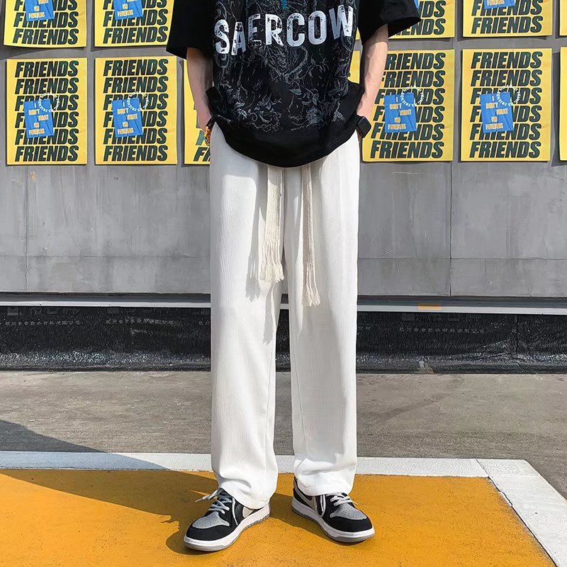 Quần Thể Thao Ống Rộng Thời Trang Xuân Thu 2 Màu Tùy Chọn M-3XL Dành Cho Nam