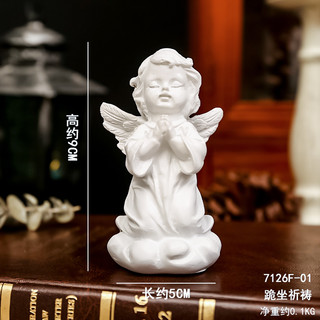 MONEY Cherub Tượng Hình Thiên Thần Đang Cầu Nguyện Bằng Nhựa Resin Bền Dễ Thương Trang Trí Sân Vườn / Phòng Ngủ / Văn Phòng