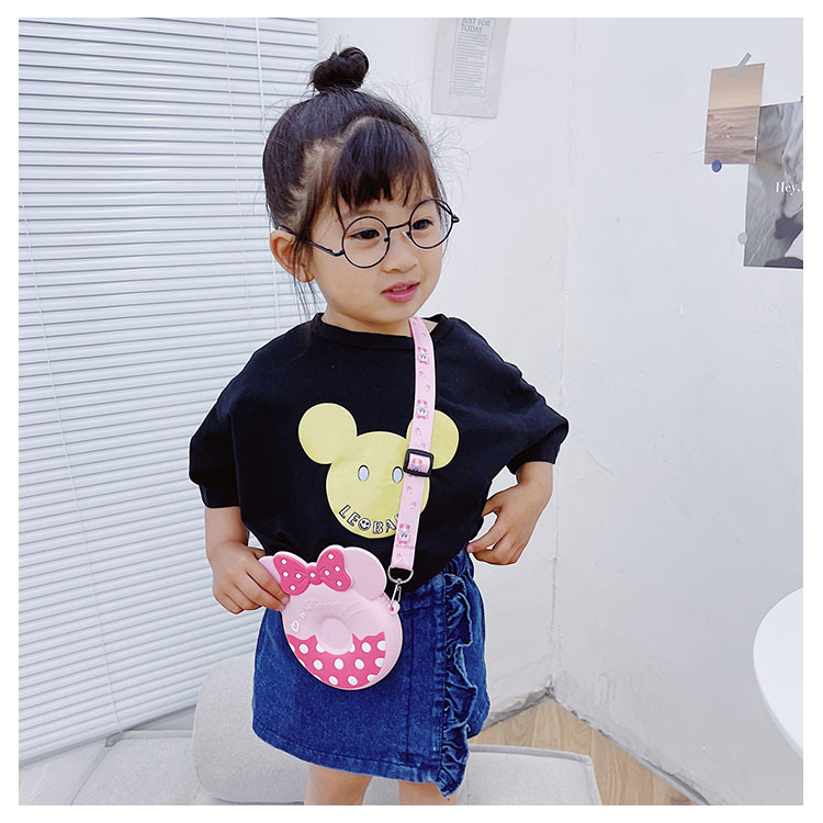 Túi đeo chéo vai trẻ em Mickey Minnie Boys Girls dễ thương