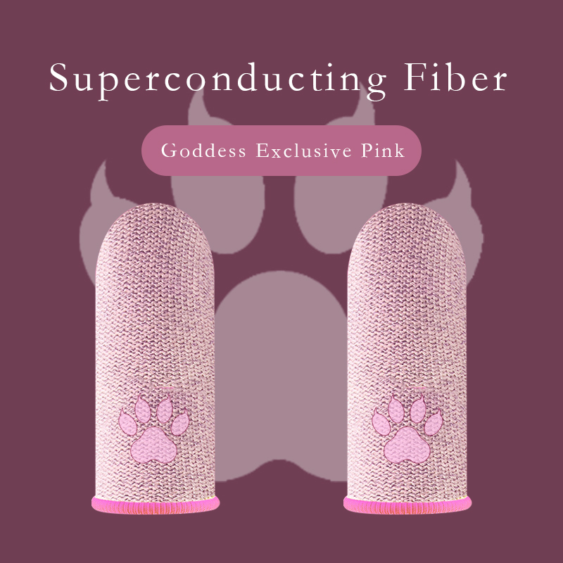 Găng Tay Chống Mồ Hôi Hình Mèo Dễ Thương Cho Điện Thoại