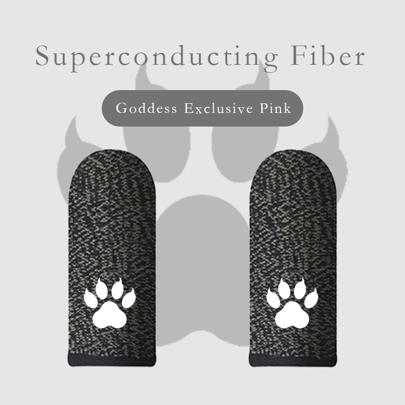 Găng Tay Chống Mồ Hôi Hình Mèo Dễ Thương Cho Điện Thoại