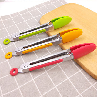 Kẹp gắp thức ăn bằng và thép không gỉ dành cho nhà bếp  chịu nhiệt Kẹp gắp nóng thực phẩm chất liệu