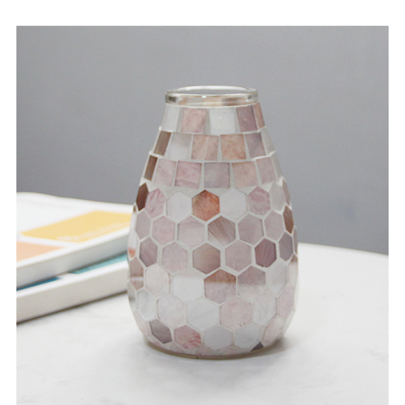 MONEY MONEY NiceOne  Bình hoa thủy tinh khảm Lọ trang trí Giá đỡ nến phòng ngủ