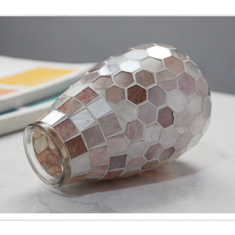 MONEY MONEY NiceOne  Bình hoa thủy tinh khảm Lọ trang trí Giá đỡ nến phòng ngủ