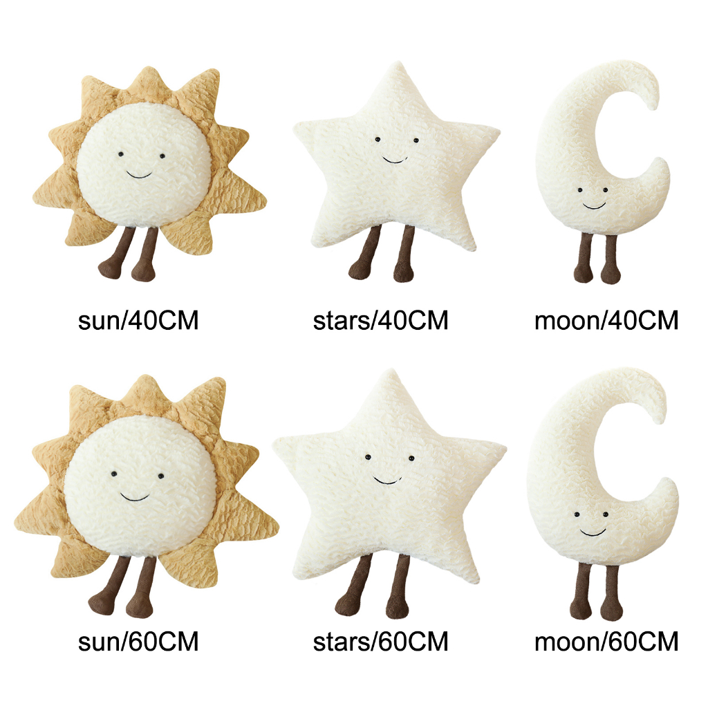 Đệm Lót Ghế Bông, Gối Ôm Hình Sun Gối Ôm Ném Hình Mặt Trăng Ngôi Sao Trang Trí Nhà Cửa WHYME