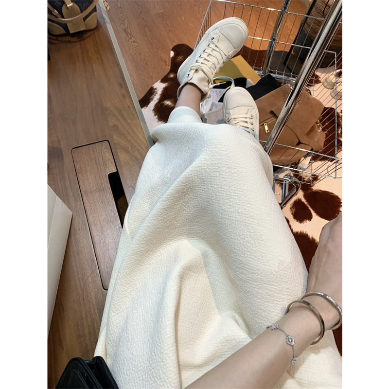 Xiaozhainv Đầm Hai Dây Dáng Dài Rộng Màu Trơn Thời Trang Cá Tính Cho Nữ