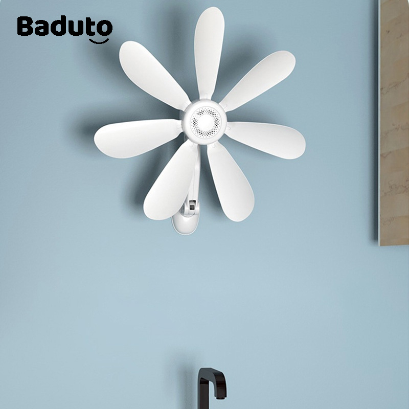 Home small electric fan wall fan wall-mounted wall-mounted household toilet bathroom kitchen free of punching