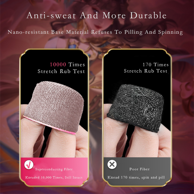 Găng Tay Chống Mồ Hôi Hình Mèo Dễ Thương Cho Điện Thoại