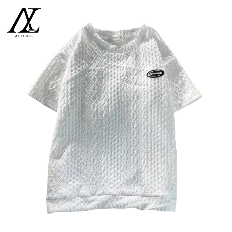 ♞AFF LIGA♞ Áo Thun Ngắn Tay Form Rộng Thời Trang Mùa Hè Dành Cho Nam