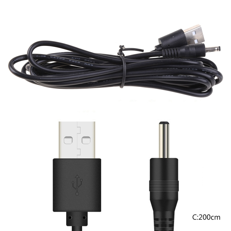 ❀LIDU Dây cáp sạc chuyển đổi USB sang DC 3.5V dành cho Foreo Luna/Luna 2/Mini/Mini 2/Go/Luxe