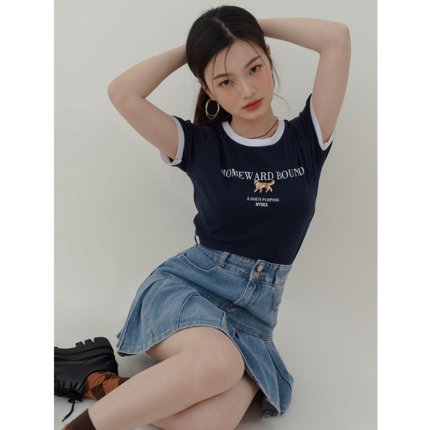 QADCOL Áo Thun Ngắn Tay In Họa Tiết Thời Trang Mùa Hè Kiểu Mỹ Cổ Điển Dành Cho Nữ