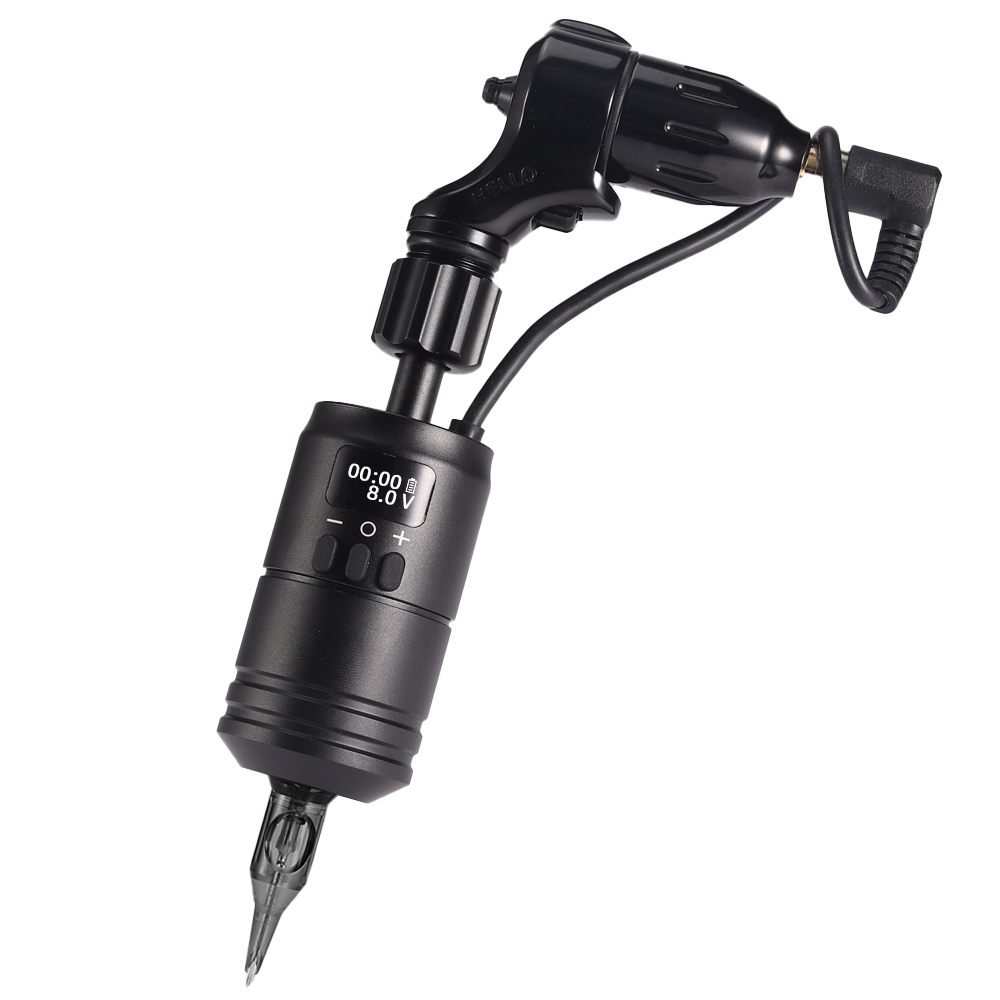 Tay cầm máy xăm điện AMBITION Hero1600mah AM 1600mah với nguồn điện RCA điều khiển ngón tay không dây xăm vĩnh viễn