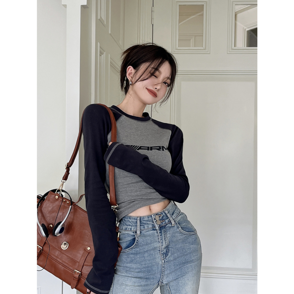 LANJIEXI Áo Thun Tay Dài Thời Trang Dành Cho Nữ