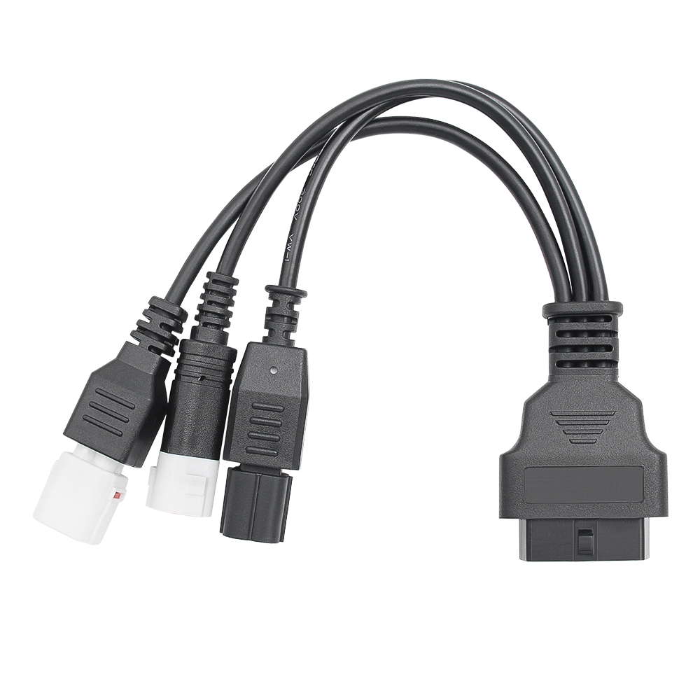 Dây Cáp Nối 3 Trong 1 obd2 6pin Cho honda yamaha y15 v2 y16 n-max x-max 3pin & 4pin Sang 16pin obd 2