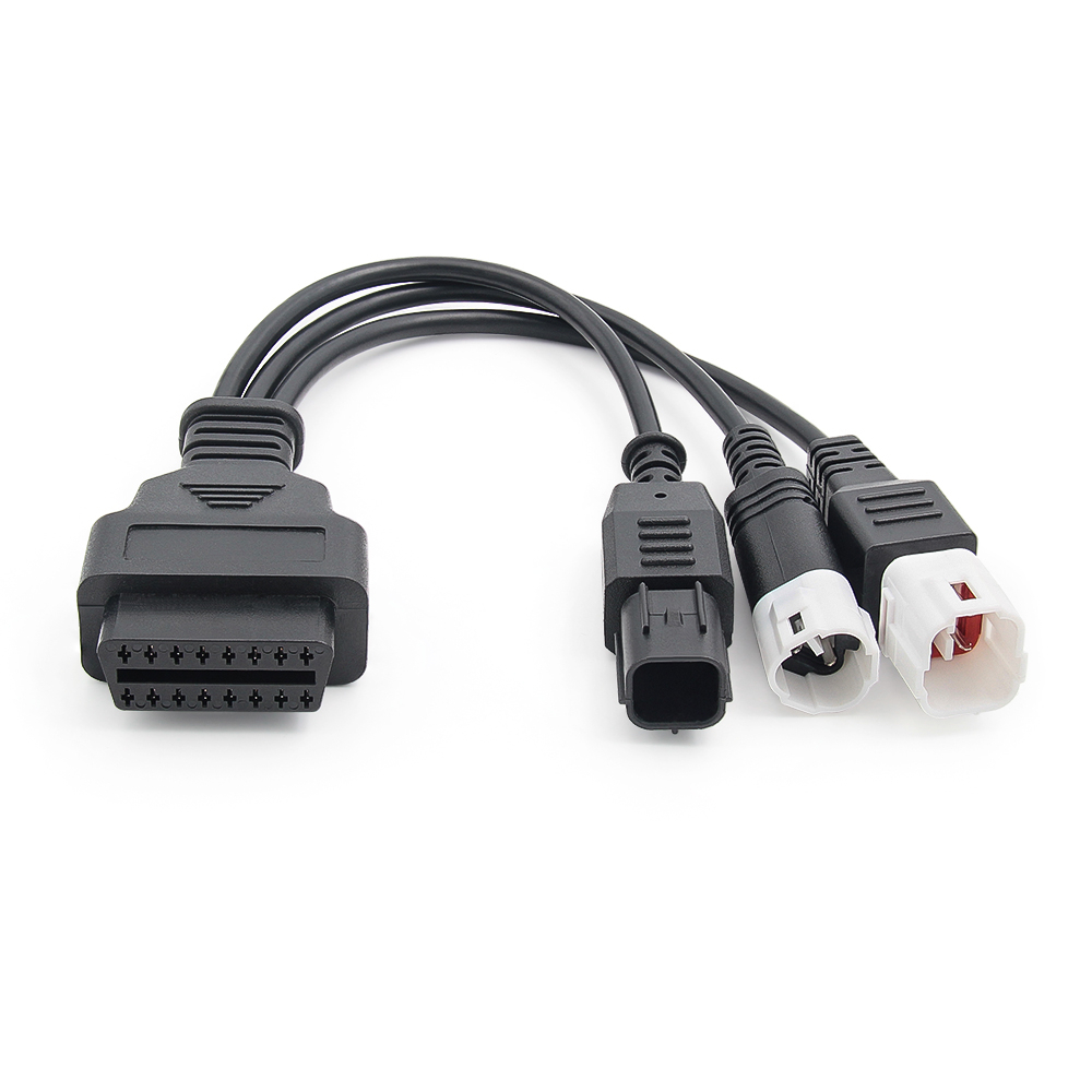 Dây Cáp Nối 3 Trong 1 obd2 6pin Cho honda yamaha y15 v2 y16 n-max x-max 3pin & 4pin Sang 16pin obd 2
