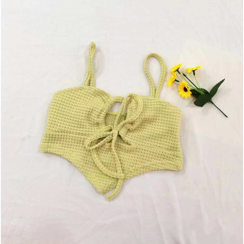 QADCOL Áo Hai Dây Dáng Ngắn Thời Trang Mùa Hè Quyến Rũ Cho Nữ