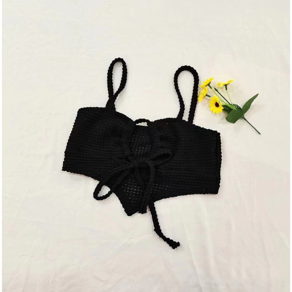 QADCOL Áo Hai Dây Dáng Ngắn Thời Trang Mùa Hè Quyến Rũ Cho Nữ