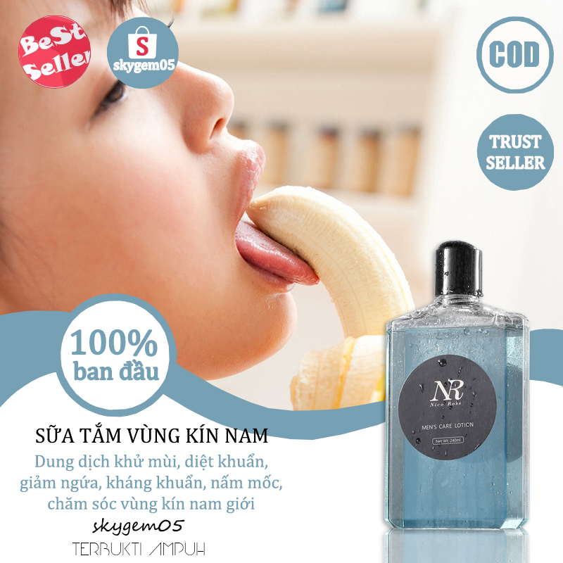 GEL VỆ SINH VÙNG KÍN sữa tắm nam Sữa tắm chăm sóc vùng kín cho nam 240ml Loại bỏ mùi hôi, khử trùng và giảm ngứa, kháng khuẩn, sửa chữa nhạy cảm