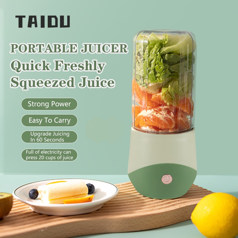 TAIDU Máy ép trái cây mới máy ép trái cây cầm tay Máy ép trái cây nhỏ bằng điện Máy nghiền đá trái cây đa năng di động