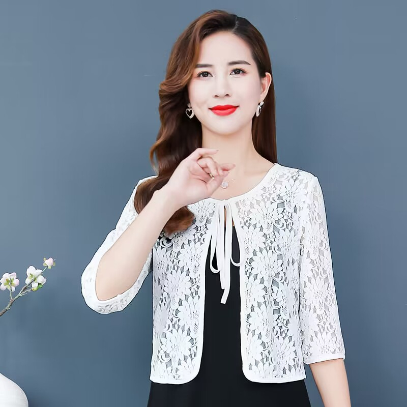 Lx Áo Choàng Cổ Điển Phối Ren Dáng Rộng Mặc Ngoài Thần Tiên Thời Trang Mùa Hè Cho Nữ