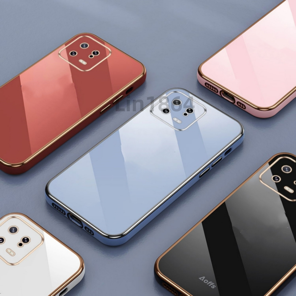 ốp lưng mềm mạ sang trọng tương thích với Cho XIAOMI 13 Ultra 13 Lite/12 Lite NE 12/12X/12S 12Pro/12SPro 12Tpro/12T 11 Pro 11lite 11T 11TPRO Ốp silicon TPU màu trơn đơn giản case
