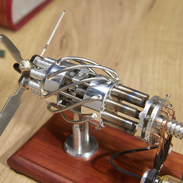 16 xi lanh Khí Nóng Động Cơ Stirling Giáo Dục Mô Hình Giảng Dạy Trang Trí Đồ Chơi Homdeko