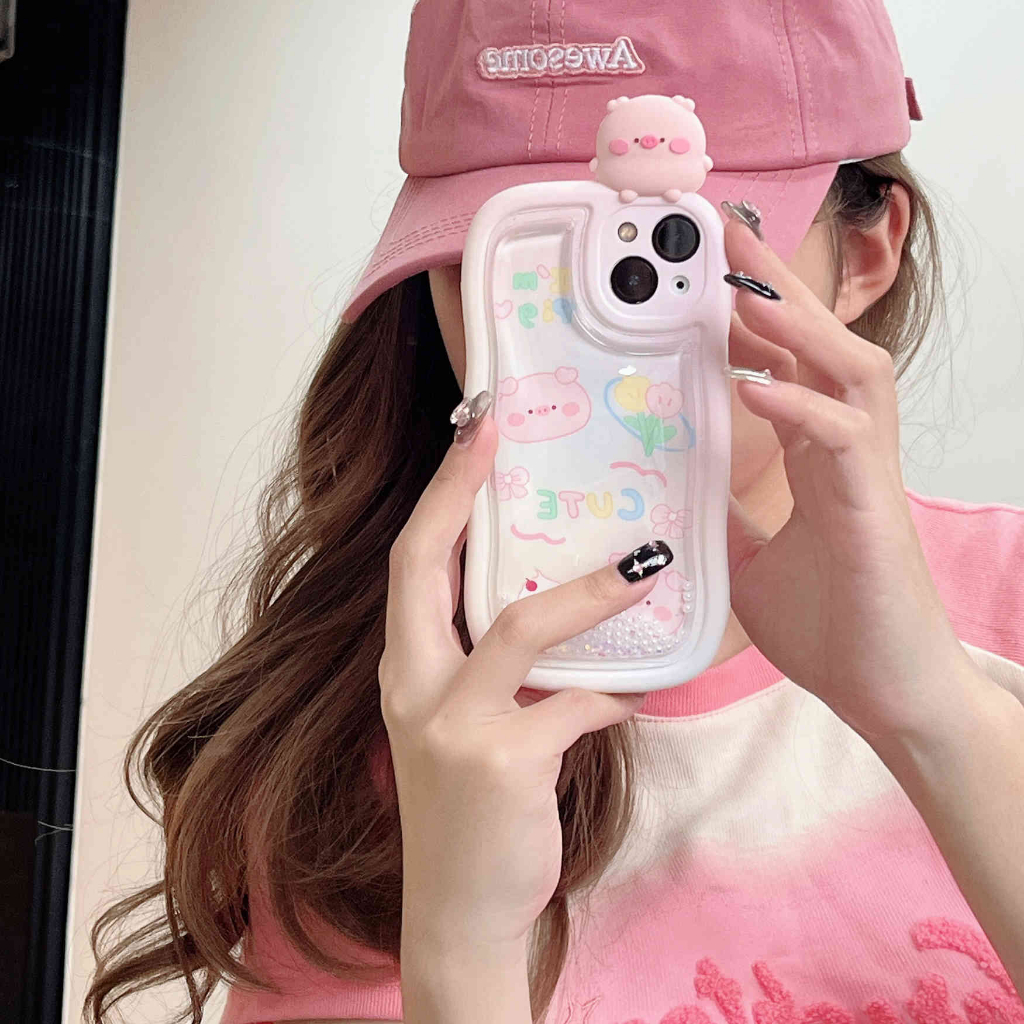 Ốp Lưng Heo Con Dễ Thương Nhiều Mẫu Mã Cho Điện Thoại IPhone 14Pro Max 13Pro Max 11 12Pro 12 Pro Max