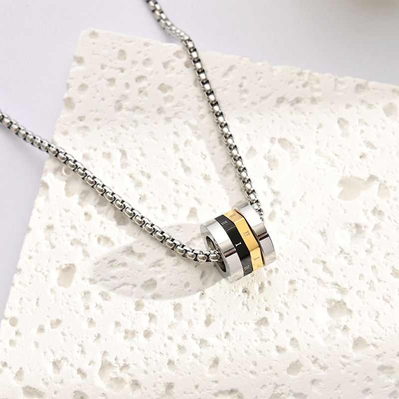 Dây Chuyền Thép Titan Cao Cấp Mặt Hình Thắt Lưng Nhỏ Cá Tính Thời Trang Đường Phố Cho Nam