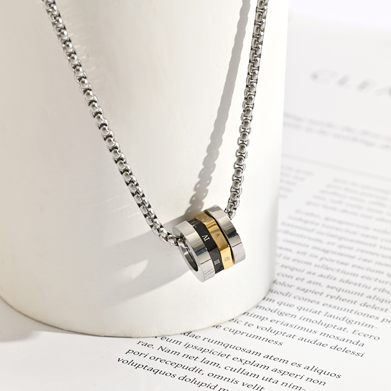 Dây Chuyền Thép Titan Cao Cấp Mặt Hình Thắt Lưng Nhỏ Cá Tính Thời Trang Đường Phố Cho Nam