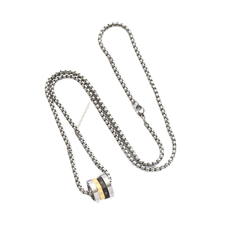 Dây Chuyền Thép Titan Cao Cấp Mặt Hình Thắt Lưng Nhỏ Cá Tính Thời Trang Đường Phố Cho Nam